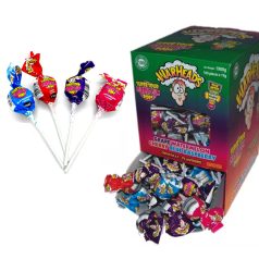   Warheads Super Sour Bubblegum Pops 21g savanyú nyalóka rágóval