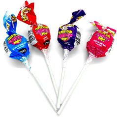   Warheads Super Sour Bubblegum Pops 21g savanyú nyalóka rágóval