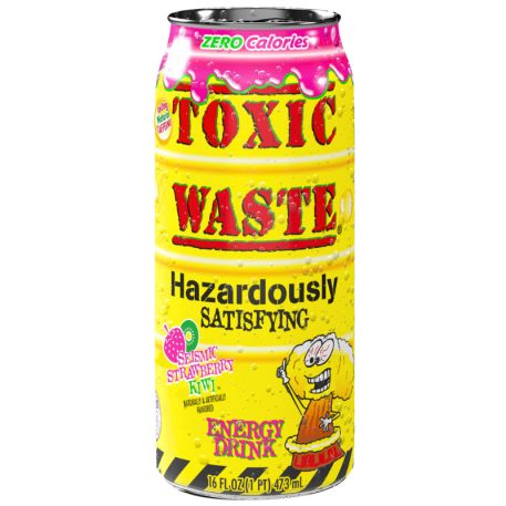 Toxic Waste Seismic Strawberry Kiwi Zero Energy Drink 0,473l eper-kiwi energiaital