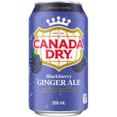   Canada Dry USA Blackberry Ginger Ale Szénsavas Üdítőital 0,355l dobozos