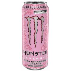   Monster Zero Energy Ultra Strawberry Dreams Energiaital 0,473l eper