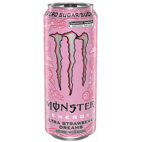 Monster Zero Energy Ultra Strawberry Dreams Energiaital 0,473l eper