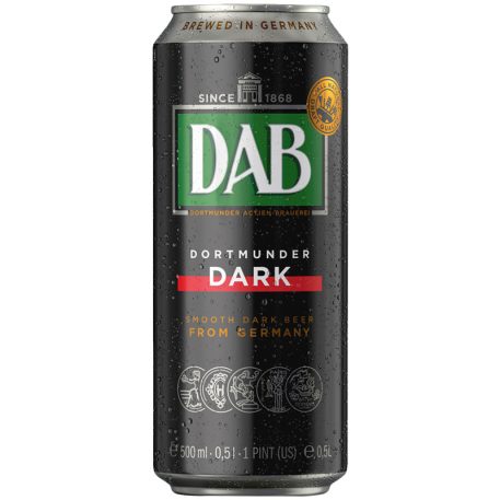 DAB Dark Original (4,9%) 0,5l dobozos sör