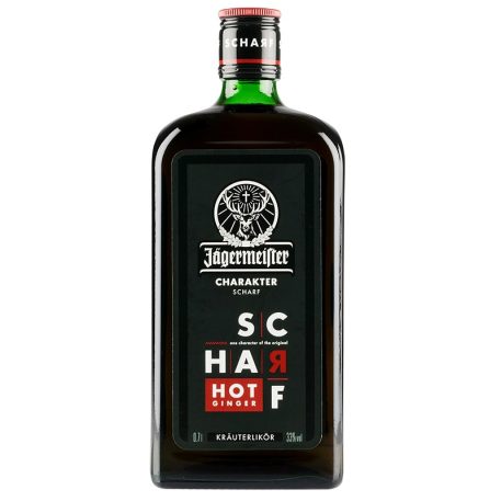 Jägermeister Scharf Gyógynövénylikőr 0,7l (33%) gyömbér