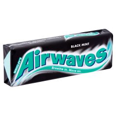   Wrigley's Airwaves cukormentes rágógumi 14g black mint