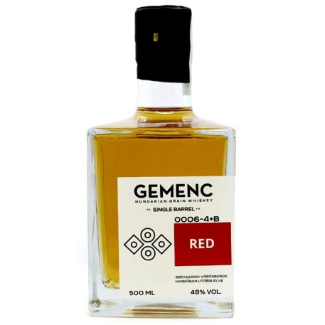 Gemenc Red 0006-4+B Hungarian Grain Whiskey 0,5l (48%)