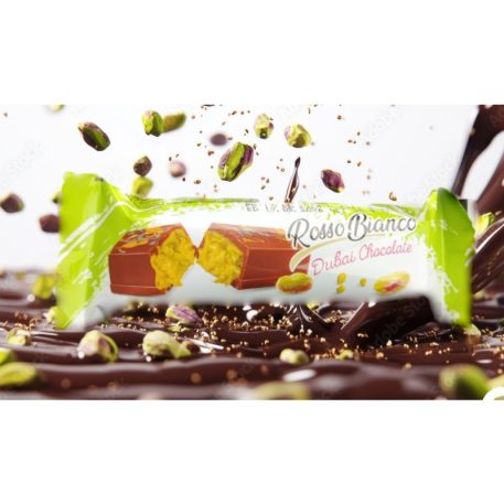 Rosso Bianco Dubai Chocolate 36g pisztáciás dubai csokoládészelet