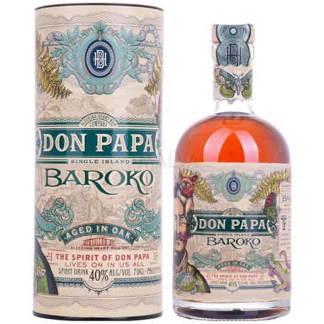Don Papa Baroko Rum (40%) 0,7l díszdobozos