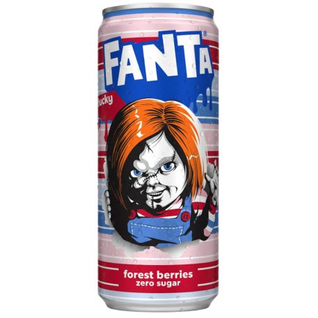 Fanta Forest Berries Zero Szénsavas Üdítőital 0,33l erdei gyümölcsös