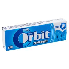   Wrigley's Orbit Peppermint cukormentes rágógumi 14g mentaízű