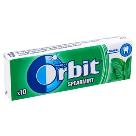 Wrigley's Orbit Spearrmint cukormentes rágógumi 14g mentaízű