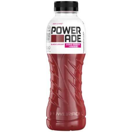 Powerade Zero Blackcurrent Izotóniás Sportital 0,5l energiamentes feketeribizli