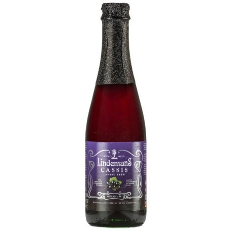 Lindemans Cassis (2,5%) 0,25 l belga feketeribizlis lambic sör