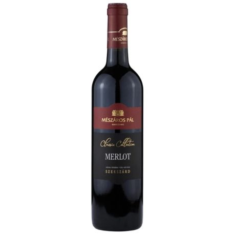 Mészáros Pál Merlot Classic 0,75l száraz vörösbor
