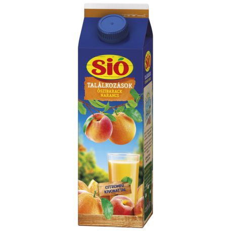 Sió Őszibarack Narancs Rostos Gyümölcsital 1l