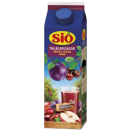 Sió Meggy Szilva Alma Rostos Gyümölcsital 1l