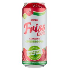   Borsodi Friss Görögdinnye-eper Alkoholmentes Dobozos Sör (0%) 0,5l