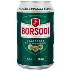 Borsodi Dobozos Sör 0,33l