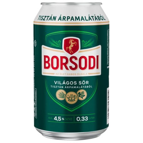 Borsodi Dobozos Sör 0,33l