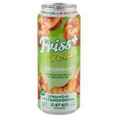   Borsodi Friss+ Relax Alkoholmentes Dobozos Sör (0%) 0,5l őszibarack