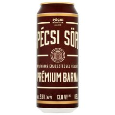 Pécsi Prémium Barna dobozos sör (5,8%) 0,5l