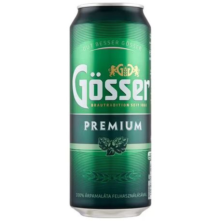 Gösser Premium Minőségi Világos Dobozos Sör 0,5l (5%)