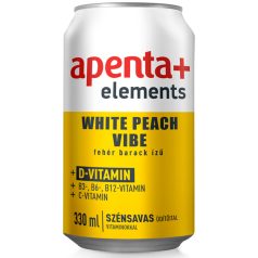   Apenta+ Elements White Peach Vibe Szénsavas Üdítőital 0,33l dobozos