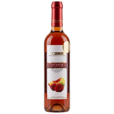 Mokos Eper És Őszibarack Bor (10%) 0,5l édes gyümölcsbor