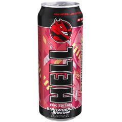   Hell Epic Edition Strawberry Banana Energiaital 0,5l eper banán