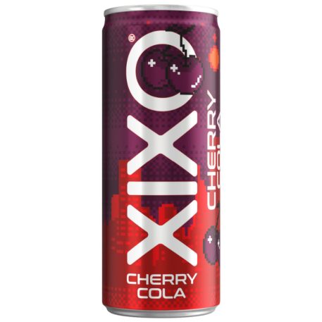Xixo Cherry Cola szénsavas dobozos üdítőital 0,25l cseresznye