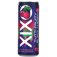   Xixo Tutty Fruity Black Cherry szénsavas dobozos üdítőital 0,25l cseresznye- és tuttifrutti