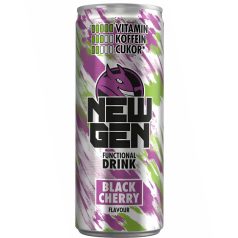   Hell New Gen Black Cherry szénsavas koffeines ital 0,25l feketecseresznye