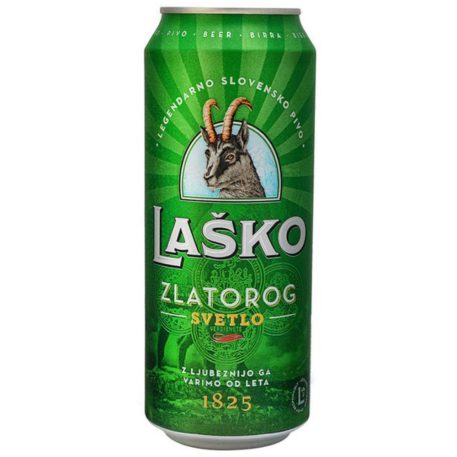 Lasko Zlatorog Svetlo (4,9%) 0,5l dobozos világos sör