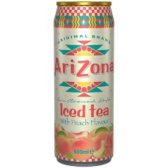   AriZona Iced Tea With Peach Flavour Fekete Tea 0,5l őszibarack