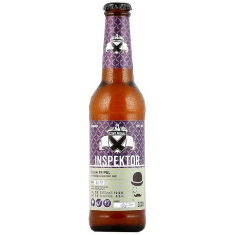 Szent András Inspektor Sör (belga tripel) üveges 0,33l (8,5%) díszdobozos