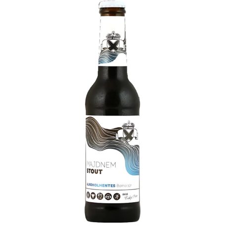 Szent András Majdnem Stout Alkoholmentes Kézműves Barna Sör (0%) 0,33l üveges
