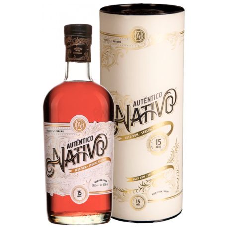 Auténtico Nativo 15 éves Rum (40%) 0,7l díszdobozos