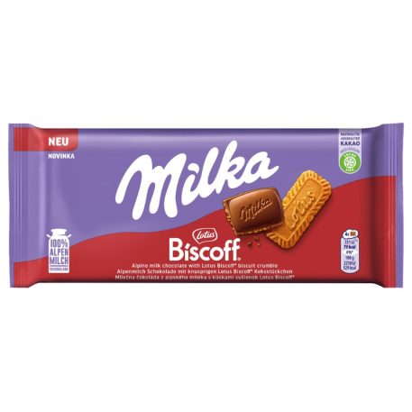 Milka Biscoff tejcsokoládé 90g