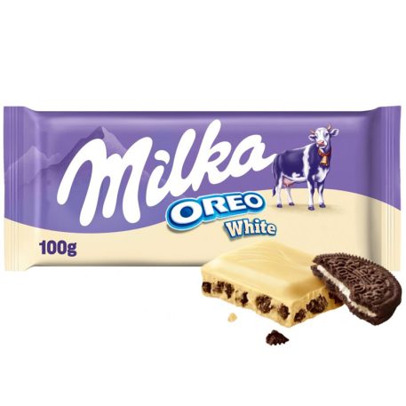 Milka Oreo White tejcsokoládé 100g fehércsokoládé