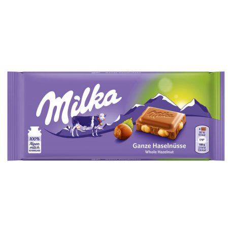 Milka Egész Mogyorós tejcsokoládé 100g