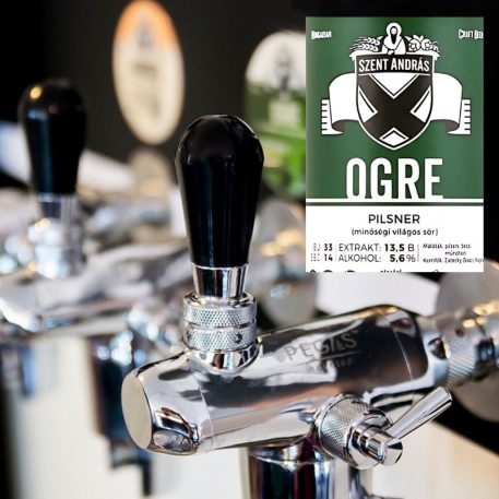 Frissen helyben csapolt Szent András Ogre Sör (5,6%) 1 literes PET palackban