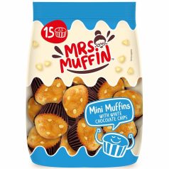   Mrs. Muffin 15 Mini Muffins (15x15g) 225g fehércsoki darabokkal