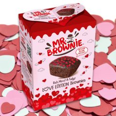   Mr. Brownie Love Csokoládés Sütemény 200g belga csokoládéval és cukorkaszórással