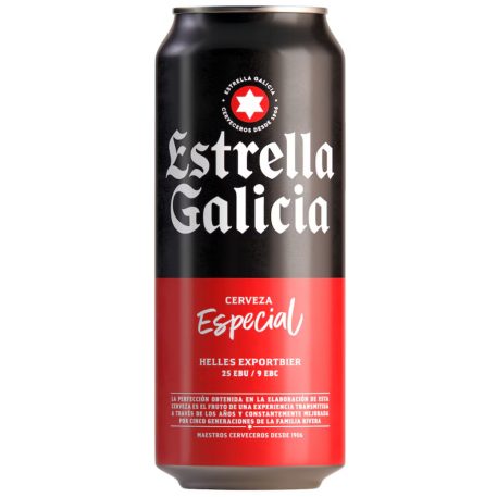 Estrella Galicia Especial (5,5%) 0,5l dobozos