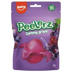 Amos Peelerz Hámozható Gumicukor 65g szőlős