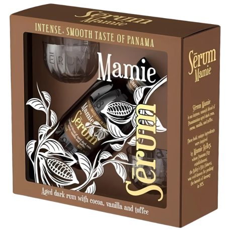 Serum Mamie Rum 0,7l (40%) díszdoboz + 2 pohár