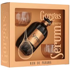   Serum Gorgas Gran Reserva 8YO Rum 0,7l (40%) díszdoboz + 2 pohár