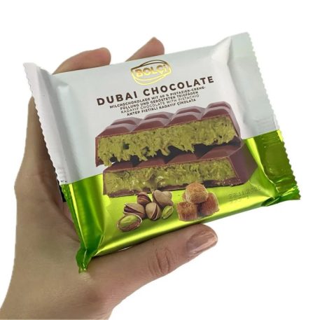 Bolci Dubai Chocolate 100g pisztácia és kadayif