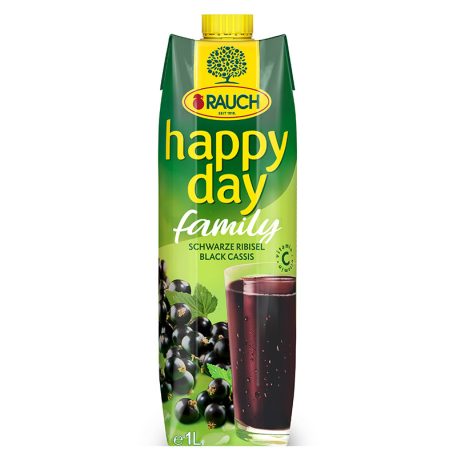 Rauch Happy Day Feketeribizli 1l