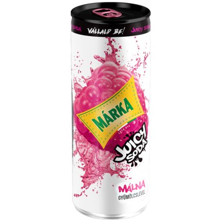 Márka Juicy Soda 0,25l málna